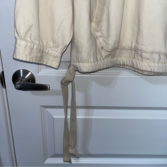 American Eagle Outfitters Womens Denim Long Sleeve Hoodie Large New - Picture 3 of 9